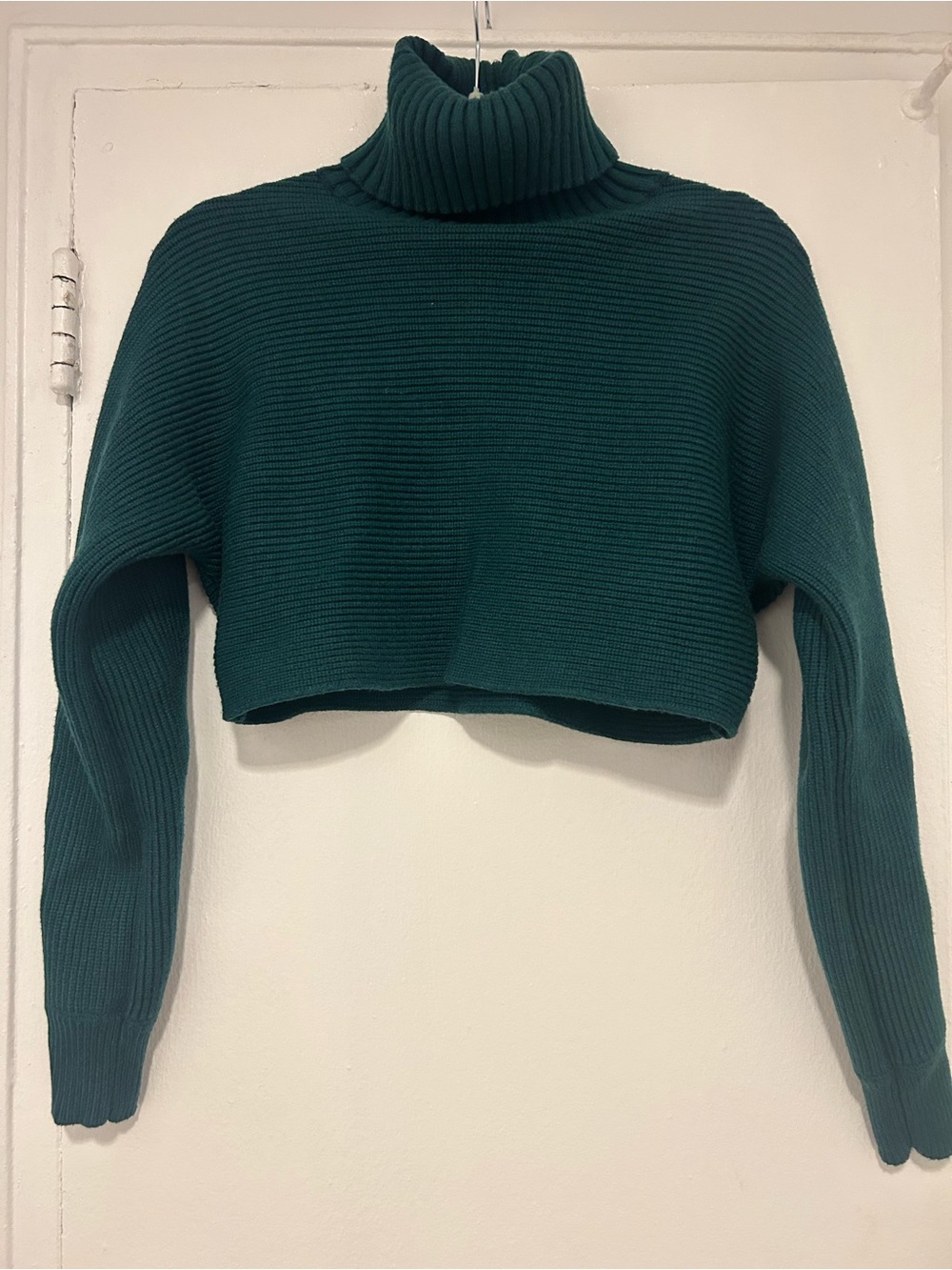 House of Harlow 1960 Deep Teal Ribbed Knit Top